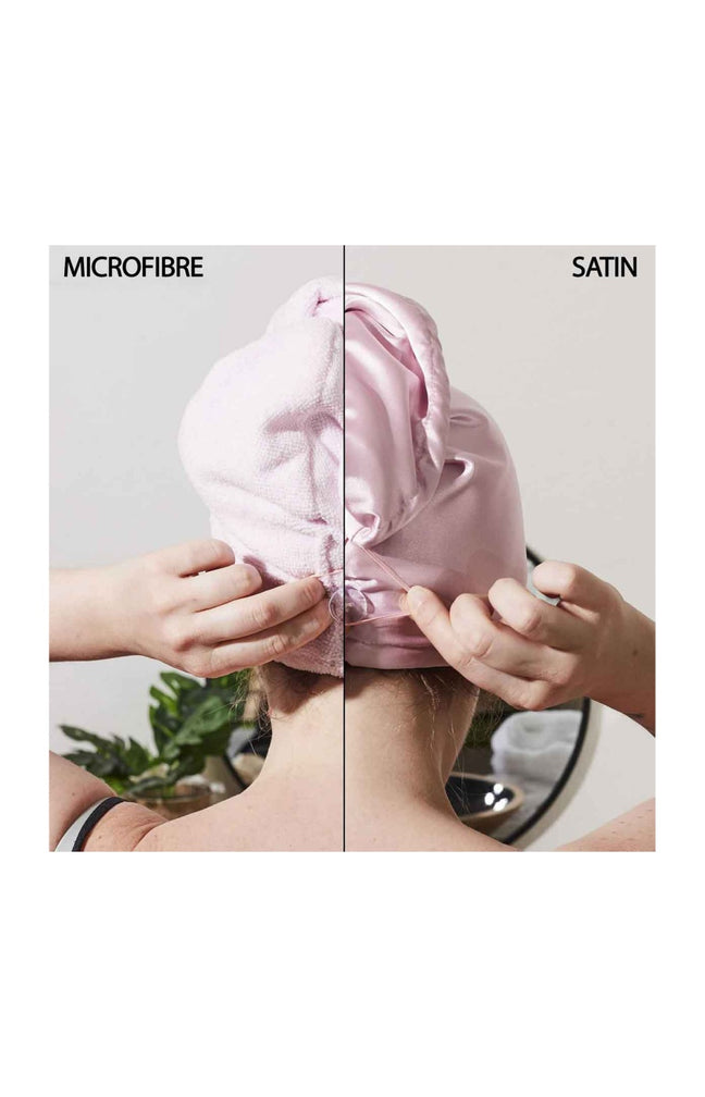 Serviette microfibre réversible - Satin - Coloris aléatoires