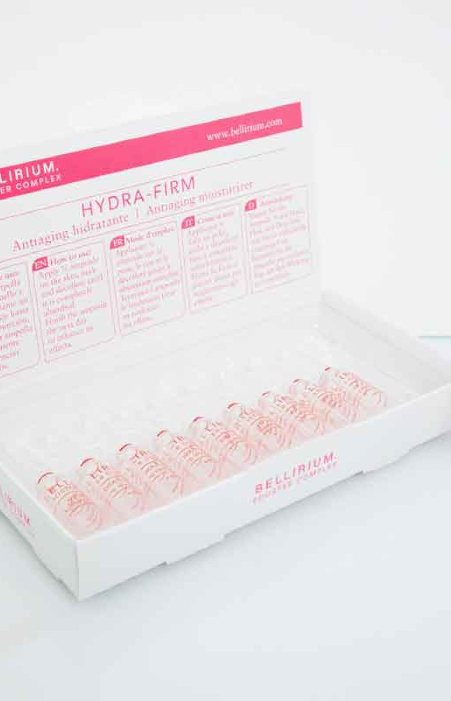 Traitement hydratant & raffermissant pour masque LED - Acide hyaluronique & collagène - Hydra Firm - 10 x 2 ml