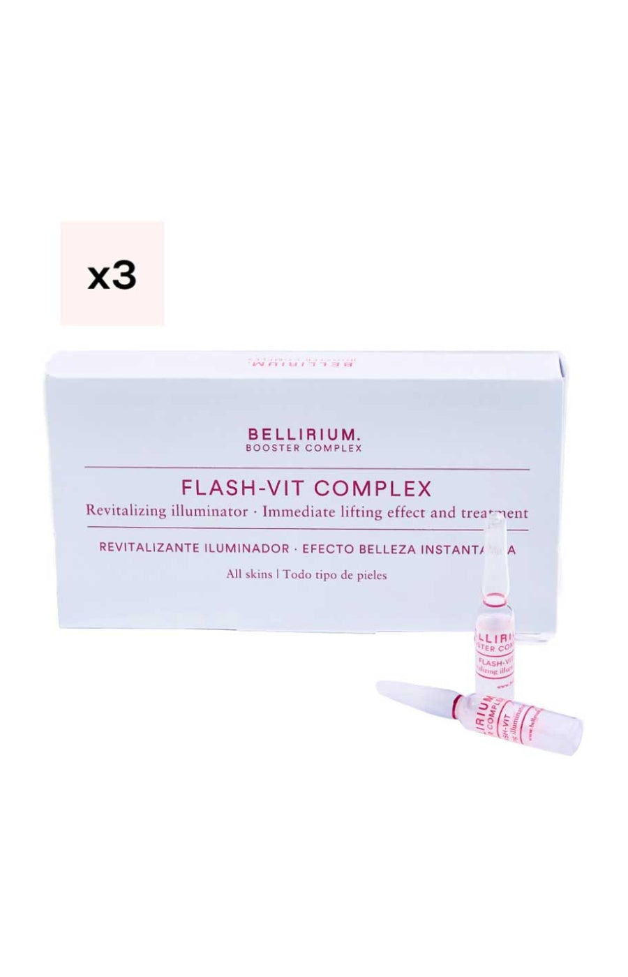 Traitement illuminateur & revitalisant pour masque LED - Vitamine C & F - Flash Vit - 30 x 2 ml