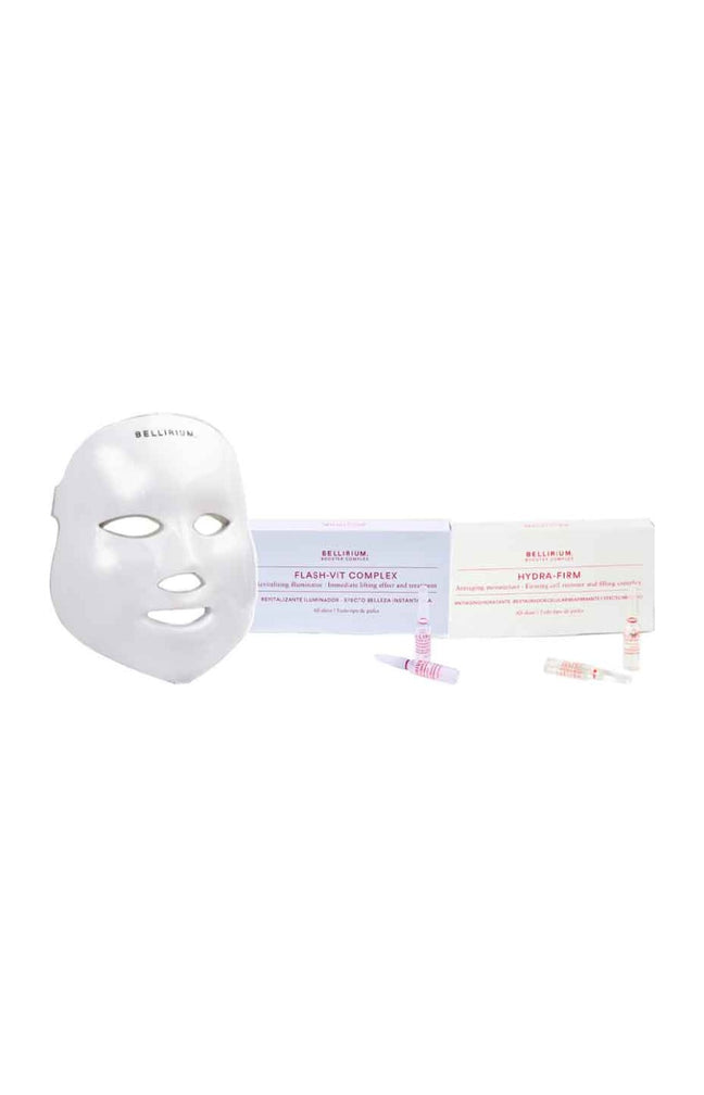 Set masque LED & traitements hydratants & revitalisants - Acide hyaluronique & Vitamine C - Hydra Firm & Flash Vit