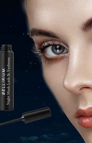 Masque de nuit cils & sourcils - Peptides & huile d'amande douce - 5 ml
