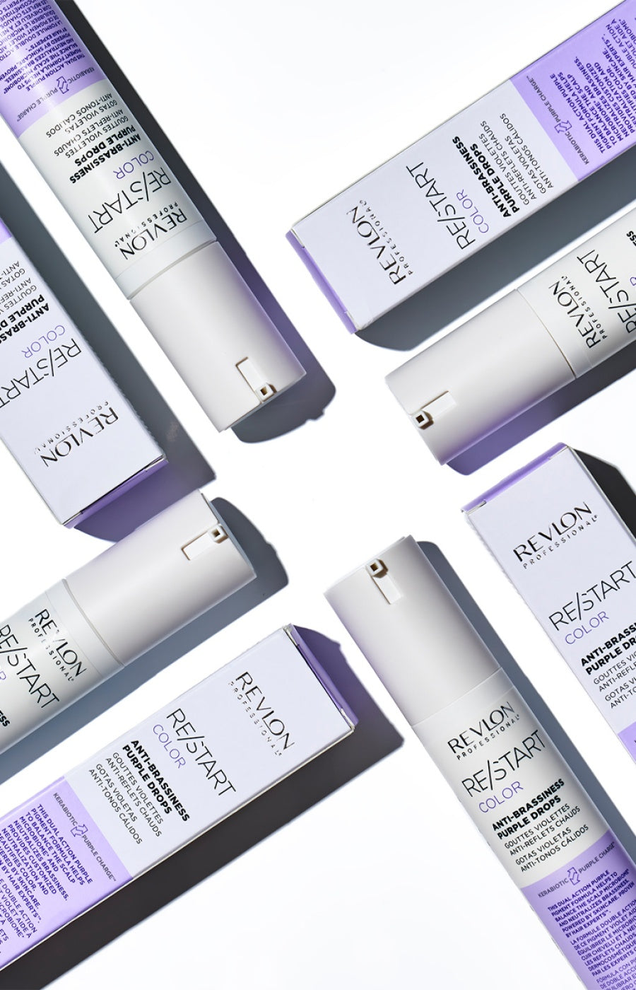 Gouttes violettes anti-jaunissement - Re/Start - Cheveux blancs, blonds ou gris - 50 ml
