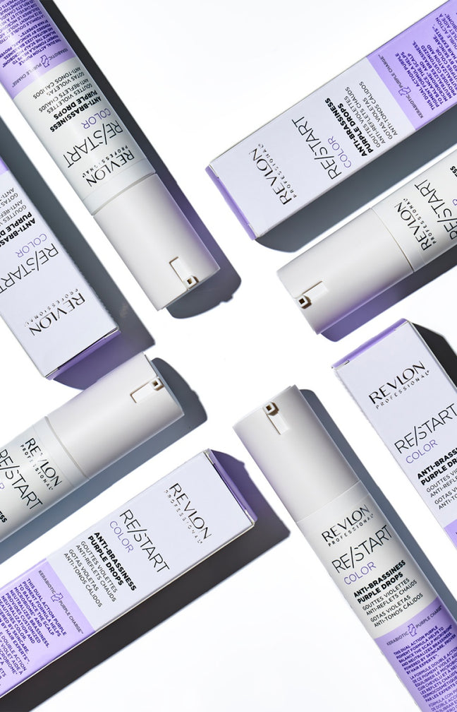 Gouttes violettes anti-jaunissement - Re/Start - Cheveux blancs, blonds ou gris - 50 ml
