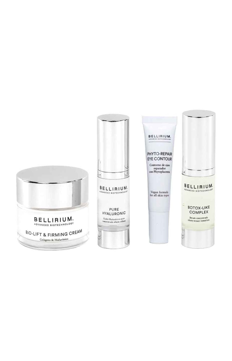 Routine anti-âge complète - Acide hyaluronique & acide aminé - Visage & yeux - 4 produits