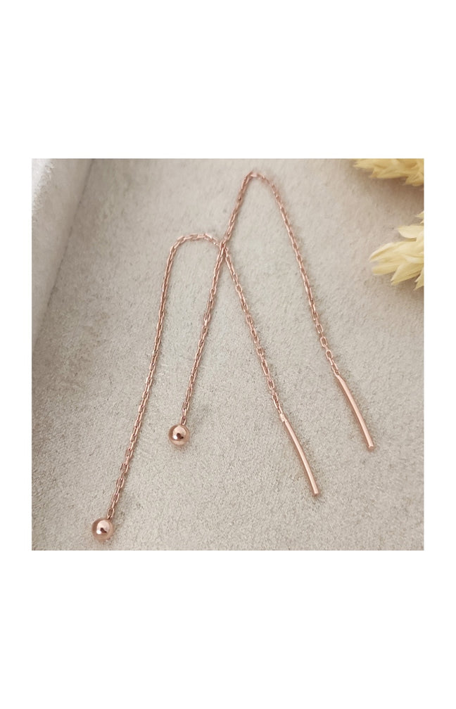 Boucles d'oreilles - Argent 925/000 plaqué or rose