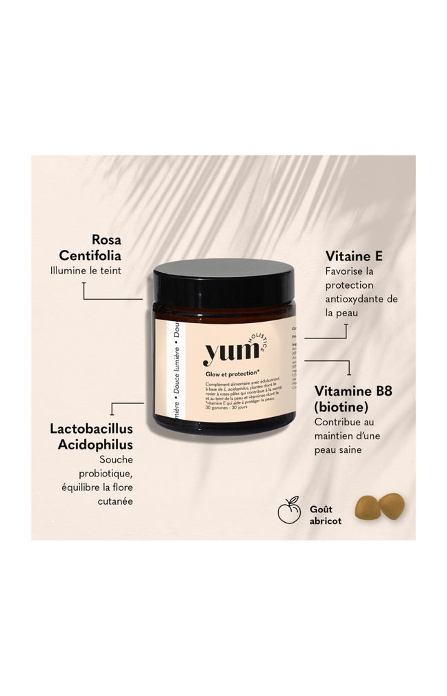 Gummies peau saine - Douce lumière - Abricot - 3 mois