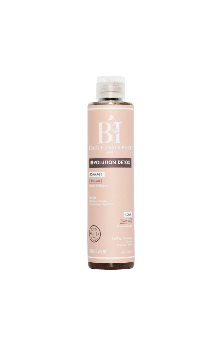Gommage capillaire - Noyaux d'abricot - Cheveux ondulés à crépus - 200 ml