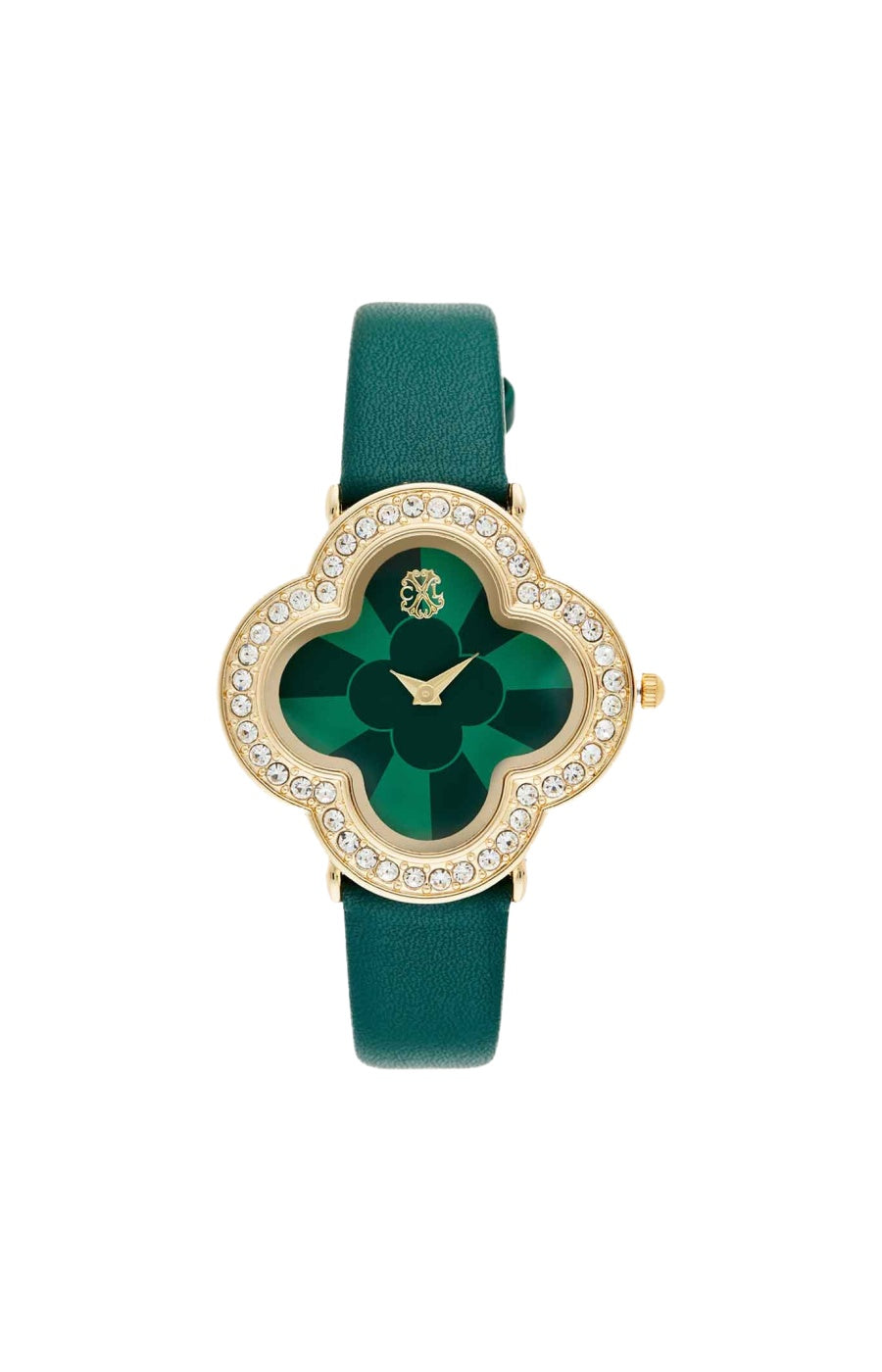 Montre à quartz - Cuir vert