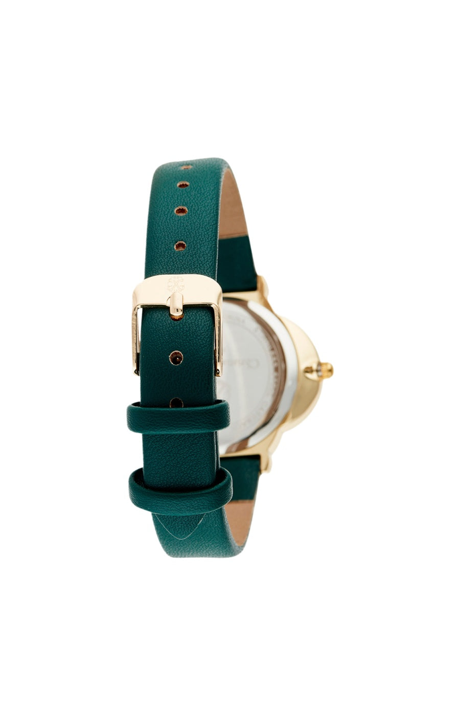 Montre à quartz - Cuir vert