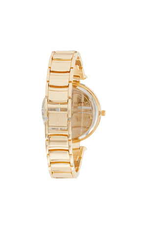 Montre à quartz - Alliage & laiton - Doré & vert foncé