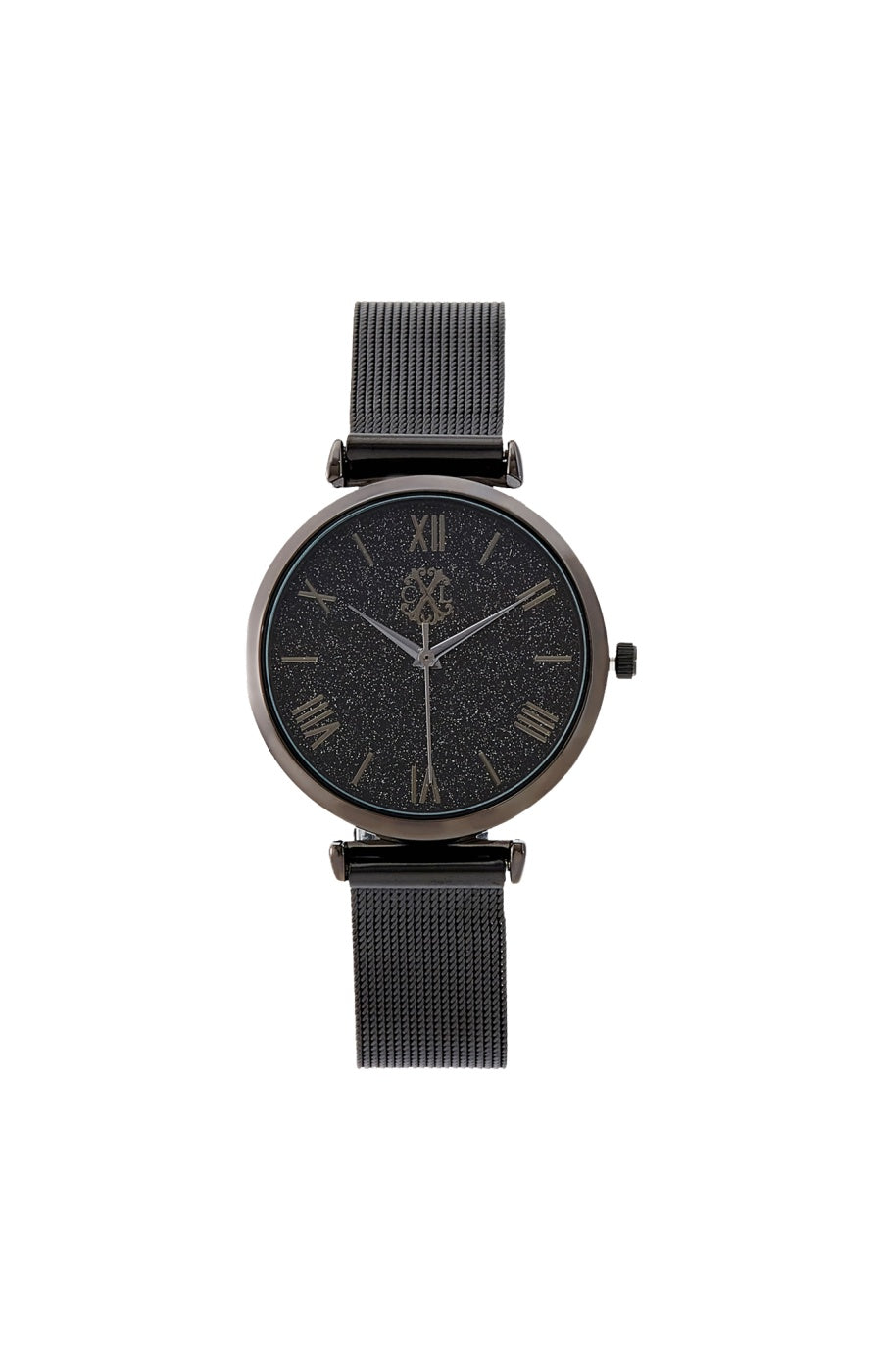 Montre à quartz - Alliage & laiton - Noir