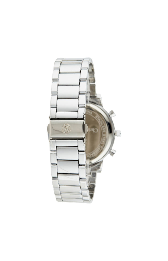 Montre à quartz - Alliage & laiton - Argenté & noir - Homme