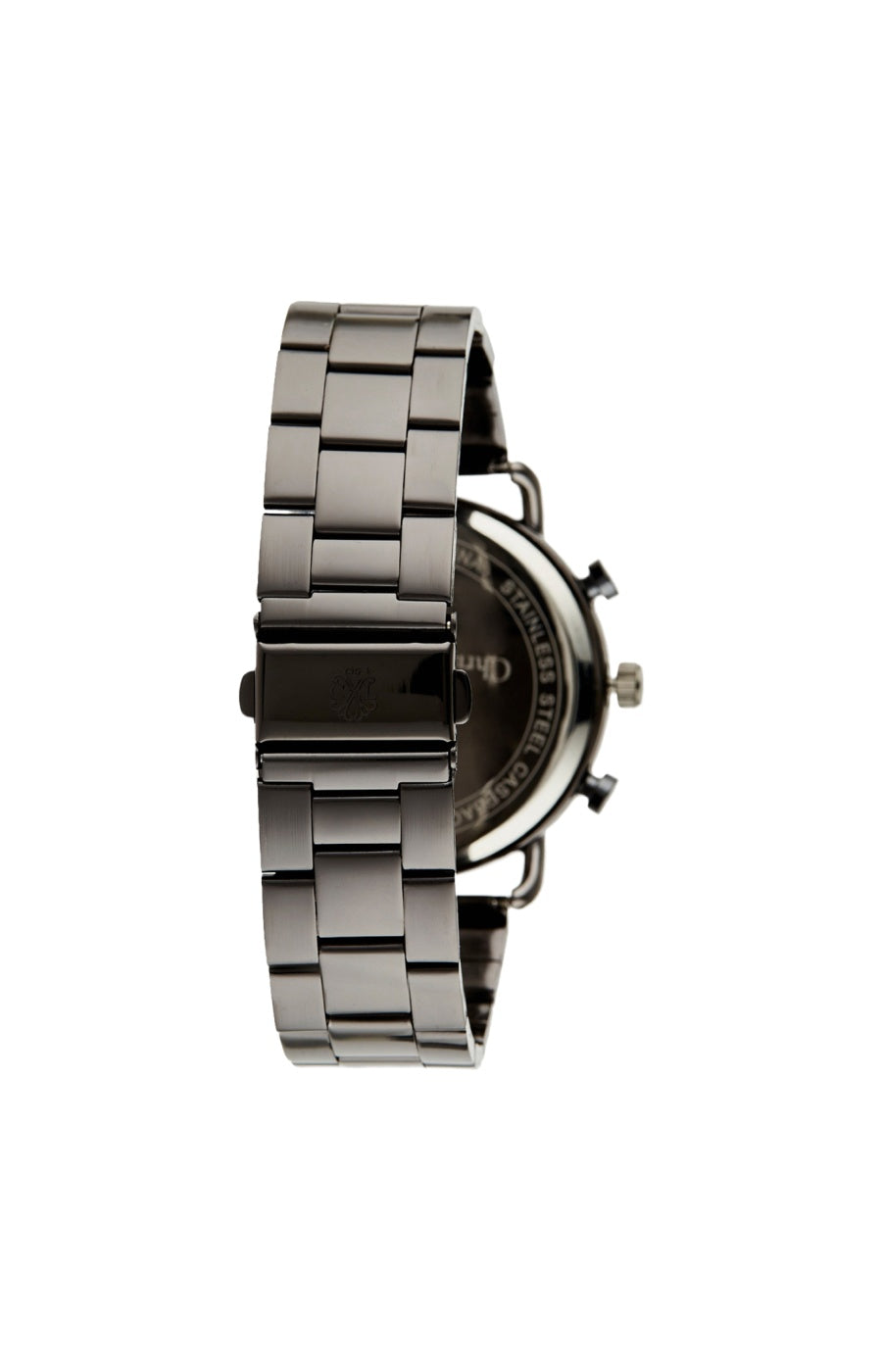 Montre à quartz - Alliage & laiton - Gris & noir - Homme