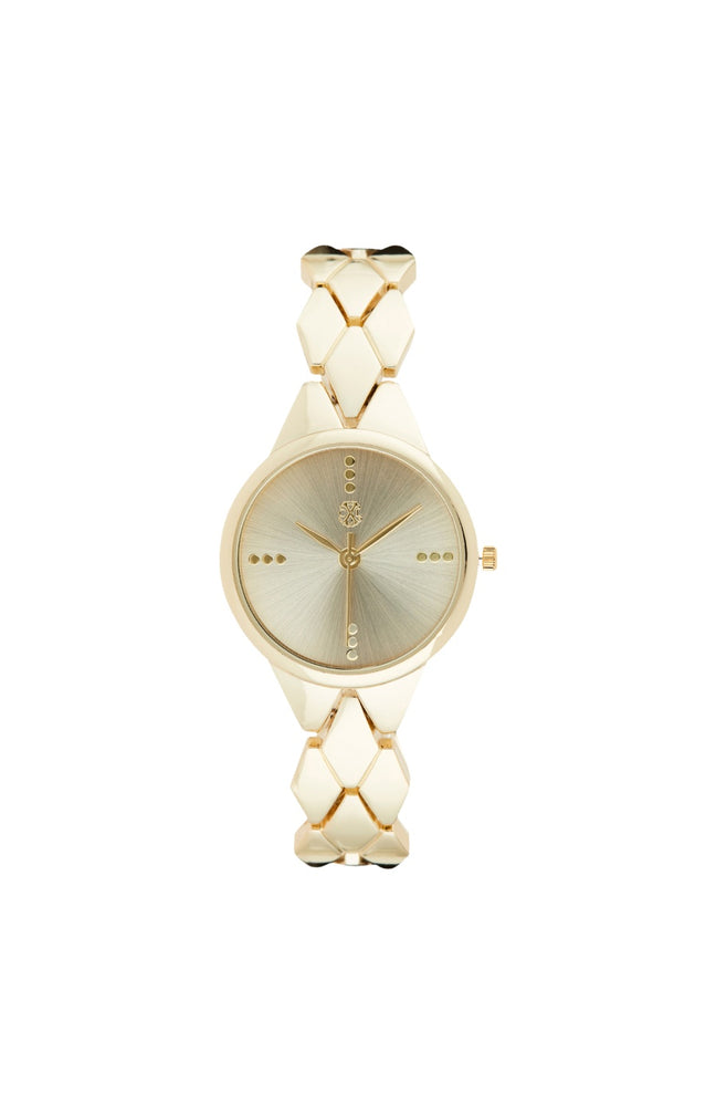 Montre à quartz - Alliage & laiton - Doré