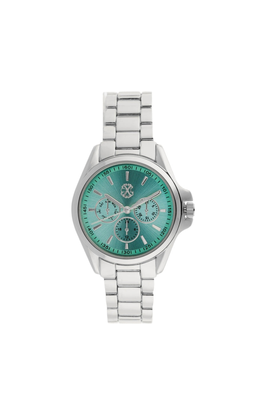 Montre à quartz - Alliage - Argenté & turquoise