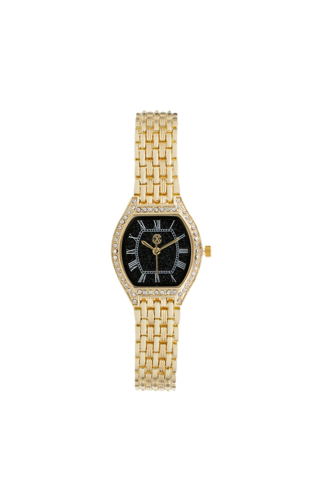 Montre à quartz - Alliage - Doré & noir