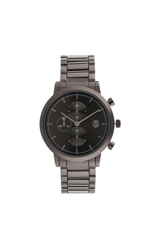 Montre à quartz - Alliage - Noir & marron