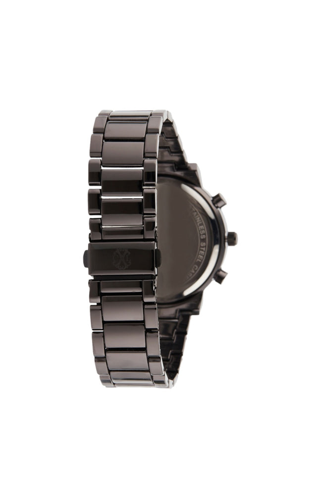 Montre à quartz - Alliage - Noir & marron