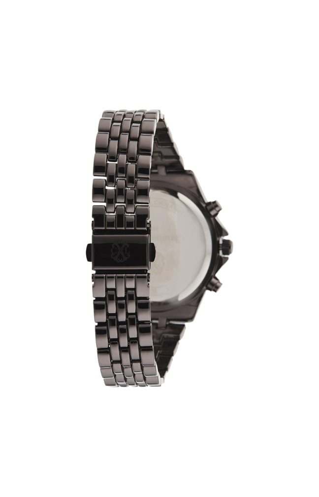 Montre à quartz - Alliage - Noir & marron