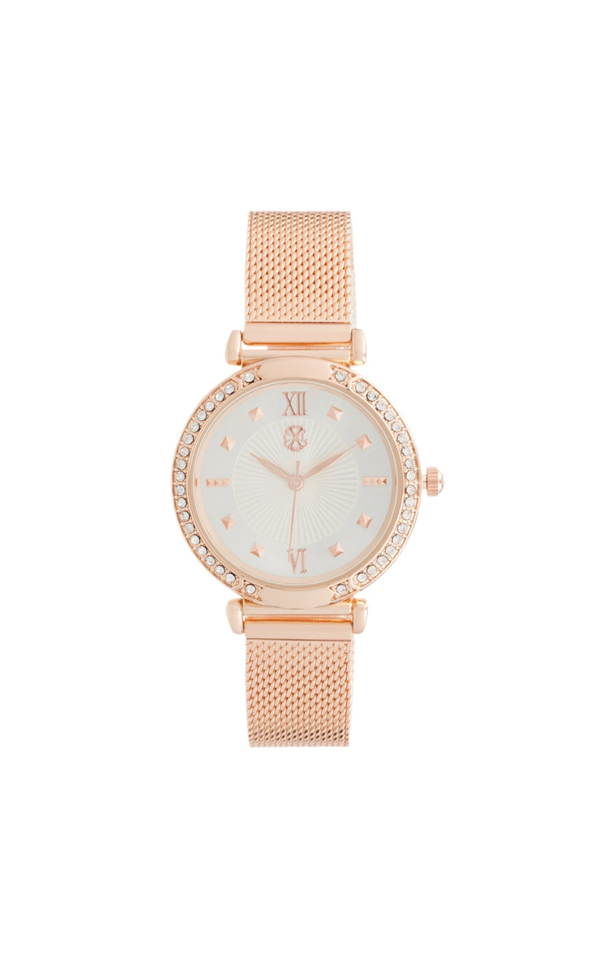Montre à quartz - Alliage - Rose gold & blanc