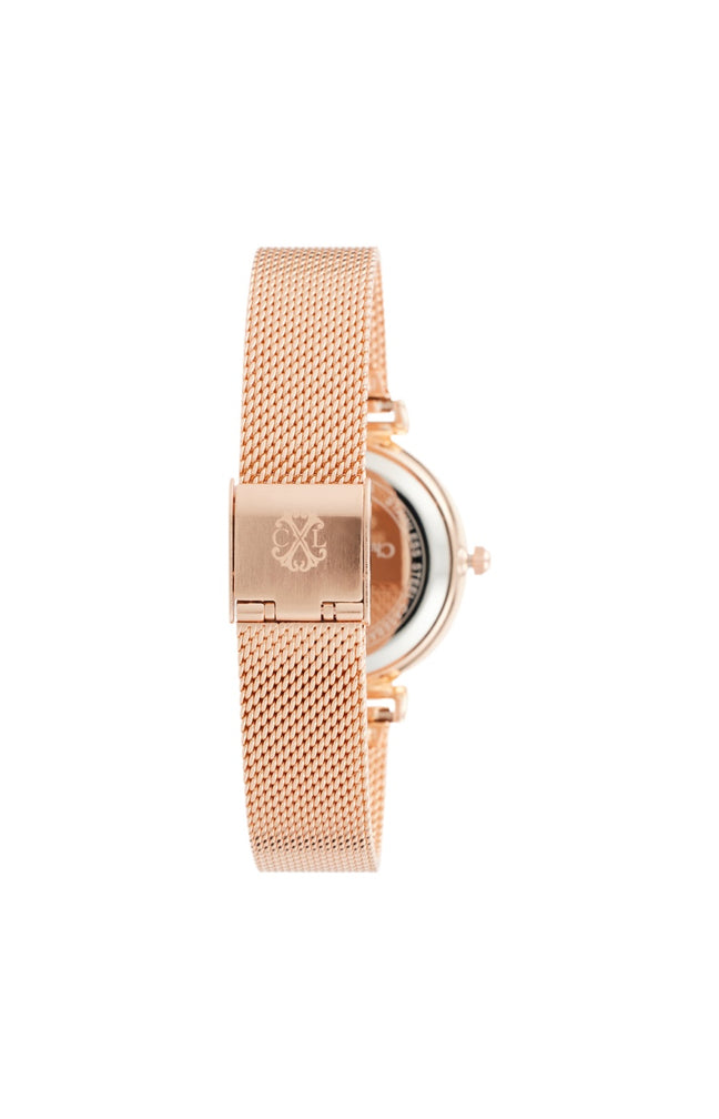 Montre à quartz - Alliage - Rose gold & blanc