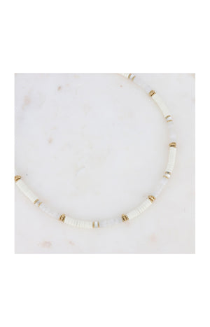 Collier Agates - Acier inoxydable