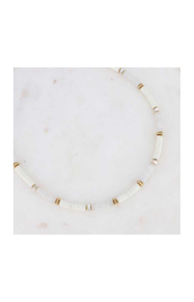 Collier Agates - Acier inoxydable