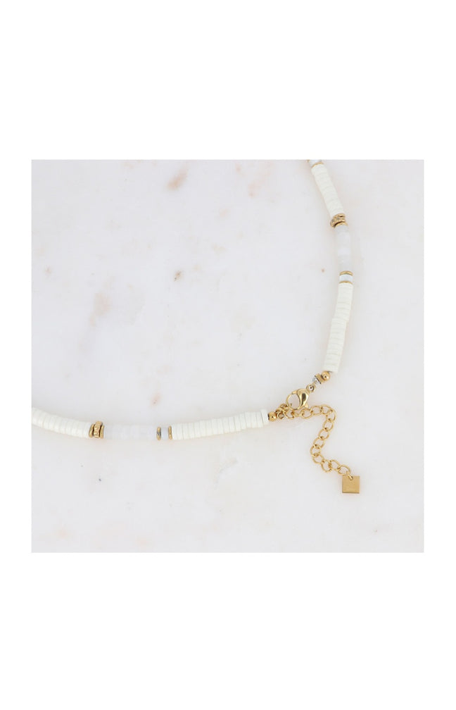 Collier Agates - Acier inoxydable
