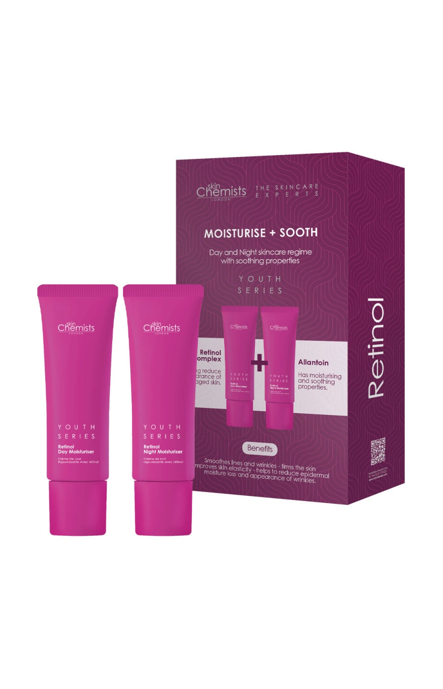 Coffret rajeunissant - Crèmes  jour & nuit - Rétinol - Visage - 2 x 50 ml