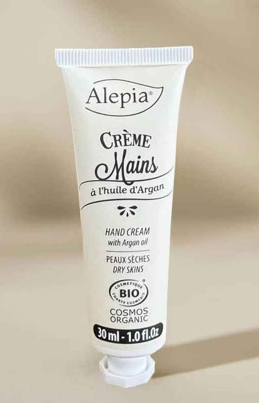 Crème mains bio - Huile d'argan - Peaux sèches - 30 ml