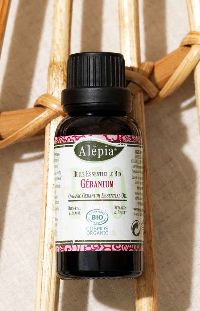 Huile essentielle bio antiseptique & cicatrisant - Géranium - 30 ml