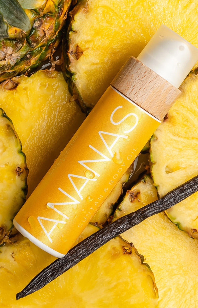 Huile de bronzage naturelle - Ananas - Visage & corps - 110 ml