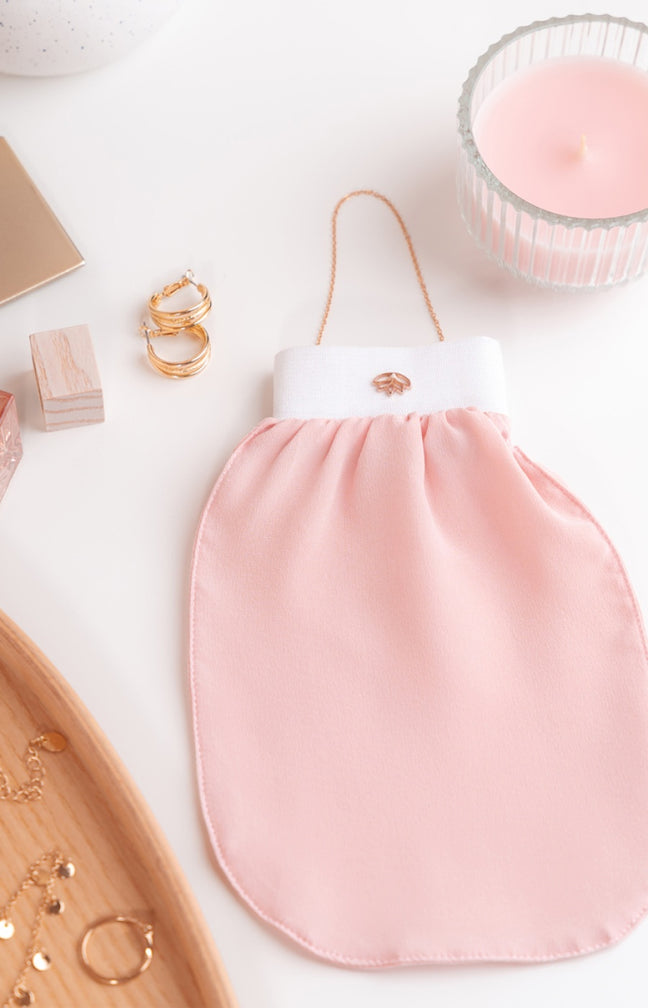 Gant exfoliant en soie - Corps - Rose