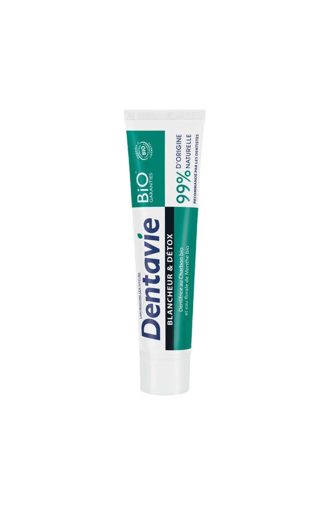 Dentifrices blancheur & détox bio - Charbon & eau florale de menthe - 2 x 75 ml