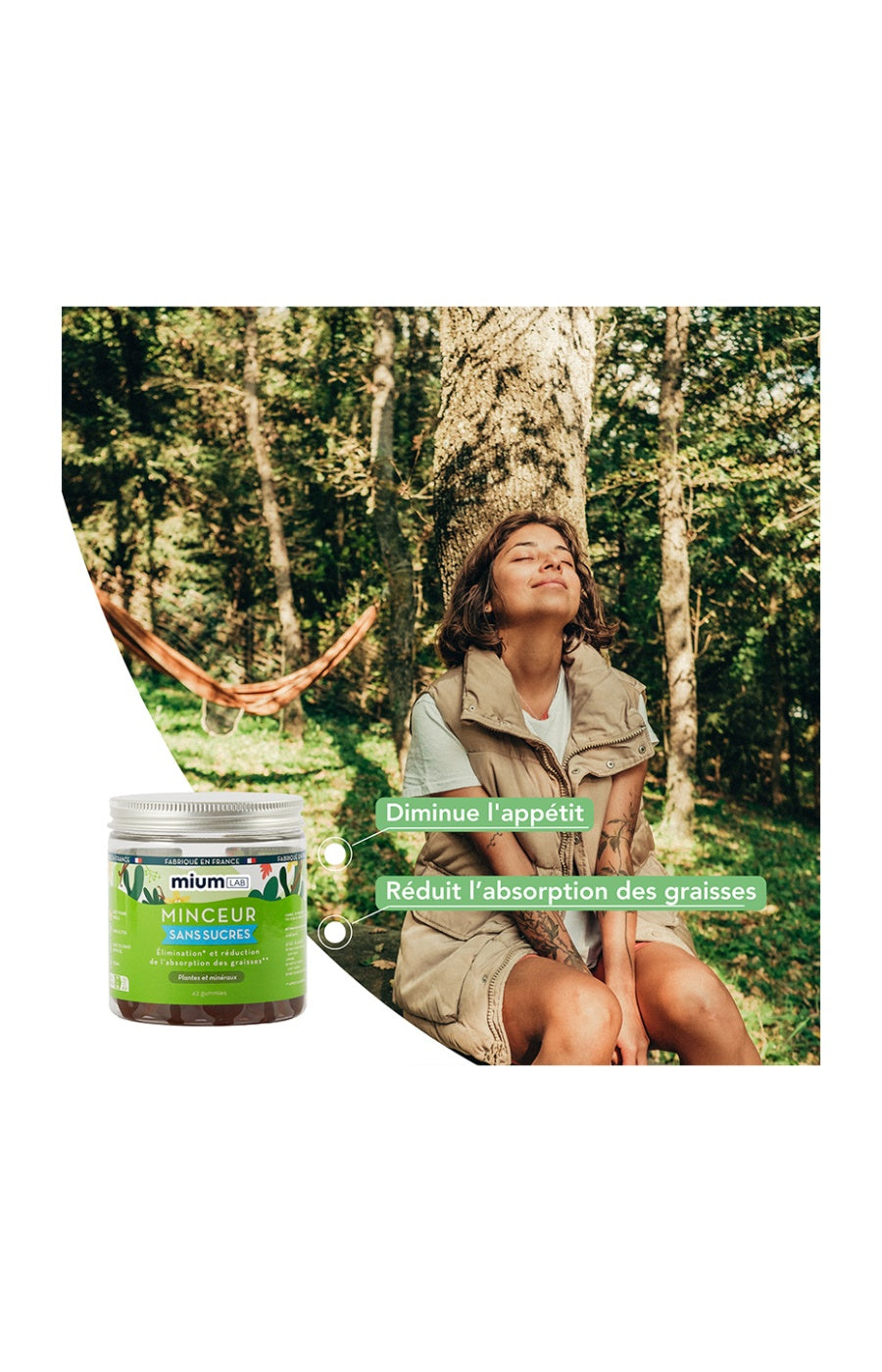 Cures gummies minceur - Pomme & vanille - Sans sucres - 3 mois