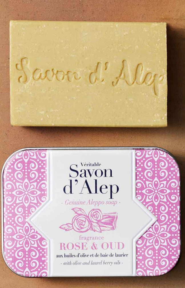 Savon d'Alep - Rose & Oud -  Visage & Corps - 100 g