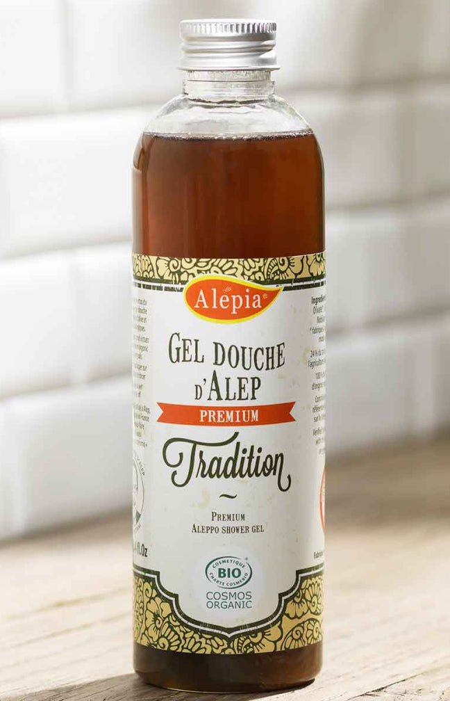 Gel douche d'Alep tradition bio - Huiles d'olive & de laurier - Corps - 250 ml