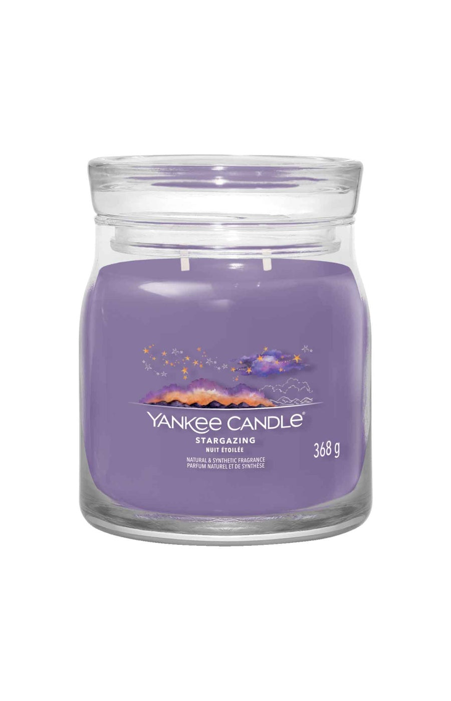 Bougie jarre - Nuit étoilée - Modèle medium - 368 g