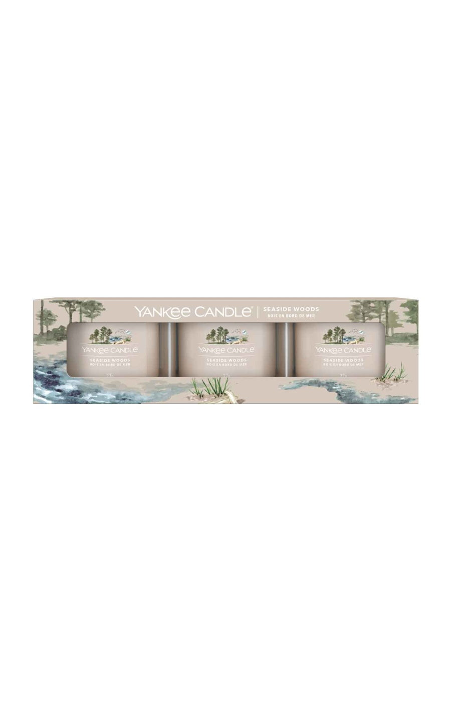 Coffret bougies votives - Bois en bord de mer - 3 x 37 g