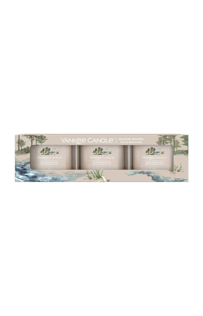 Coffret bougies votives - Bois en bord de mer - 3 x 37 g