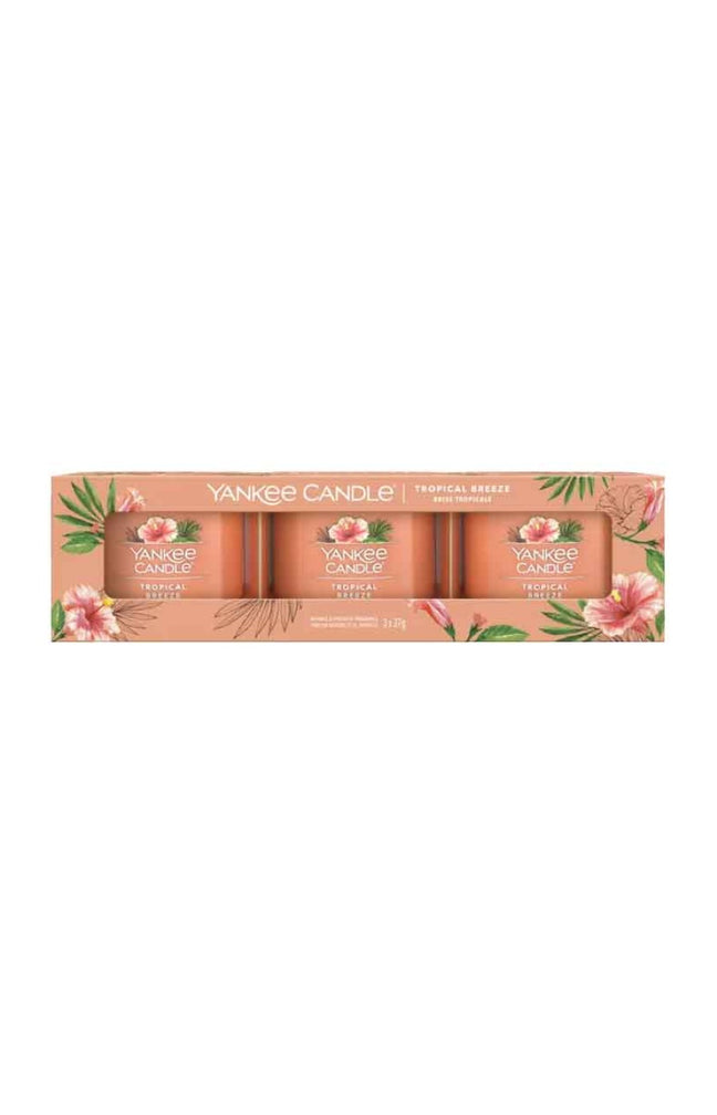Coffret bougies votives - Brise tropicale - 3 x 37 g