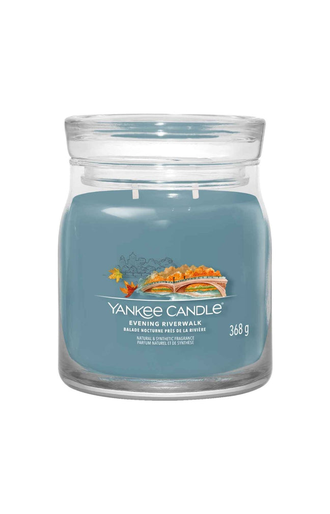 Bougie jarre - Balade nocturne près de la rivière - Modèle medium - 368 g