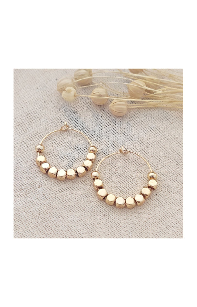 Boucles d'oreilles - Laiton plaqué or