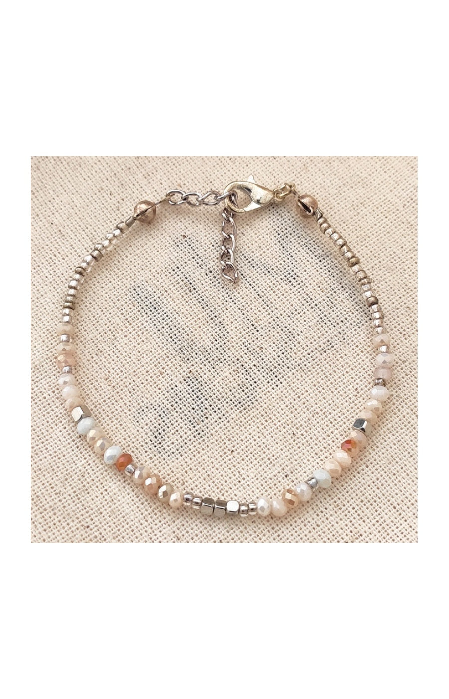 Bracelet - Laiton plaqué or & perles