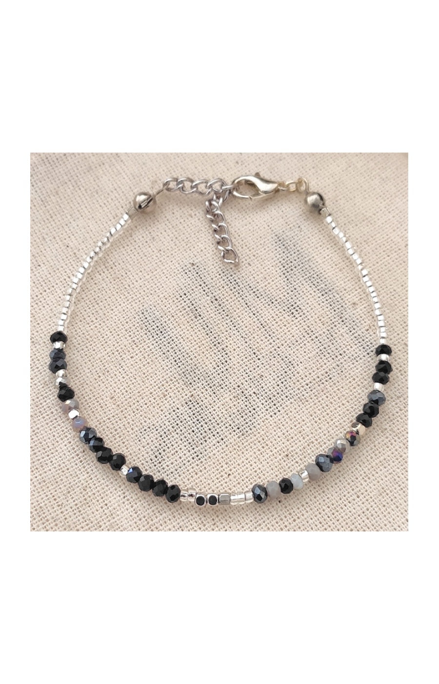 Bracelet - Laiton plaqué or & perles