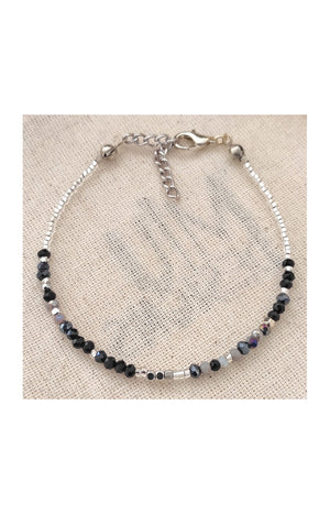 Bracelet - Laiton plaqué or & perles