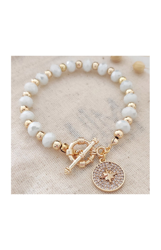 Bracelet de perles - Laiton plaqué or