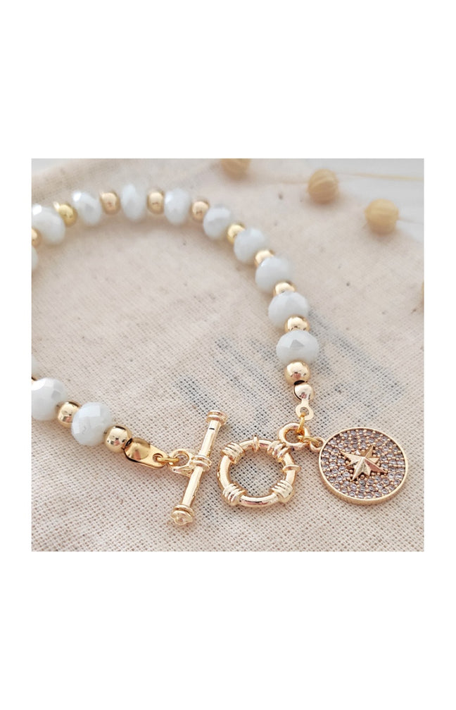 Bracelet de perles - Laiton plaqué or