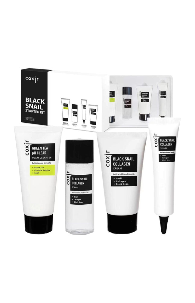 Coffret visage débutant - Mucine d'escargot & collagène - 4 produits
