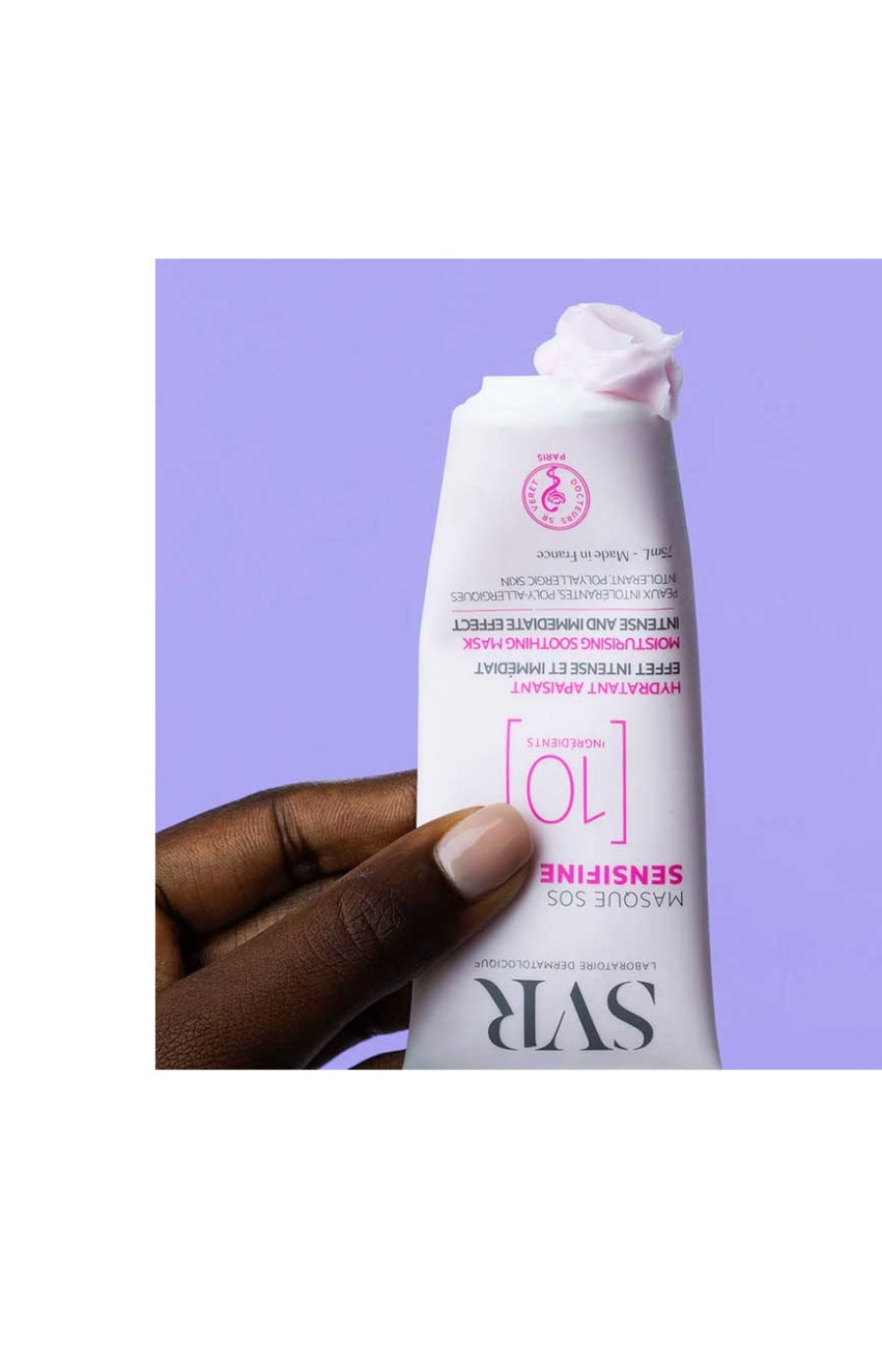 Masque apaisant & hydratant - Sensifine - Argile rose & vitamine B12 - Peaux intolérantes & polyallergiques